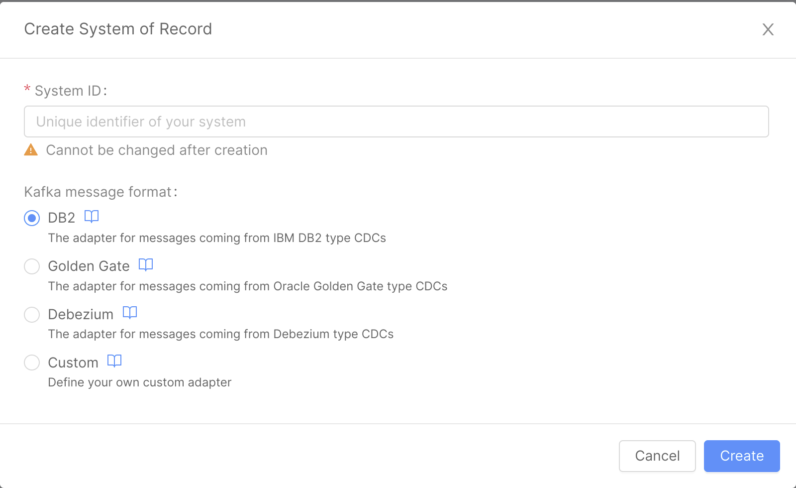 Create a System of Record