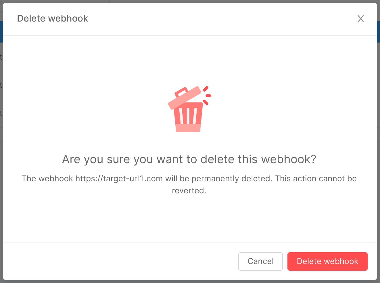 delete webhook