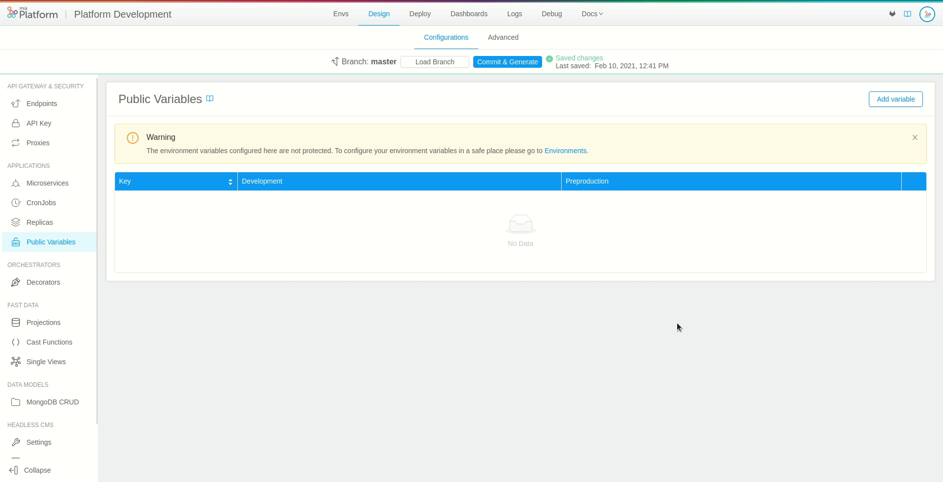 public-variables-create