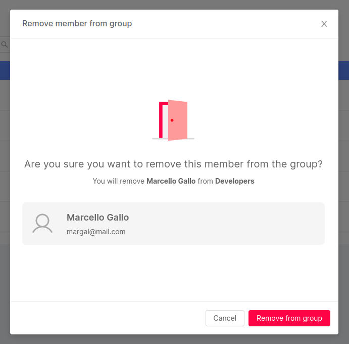 Remove member