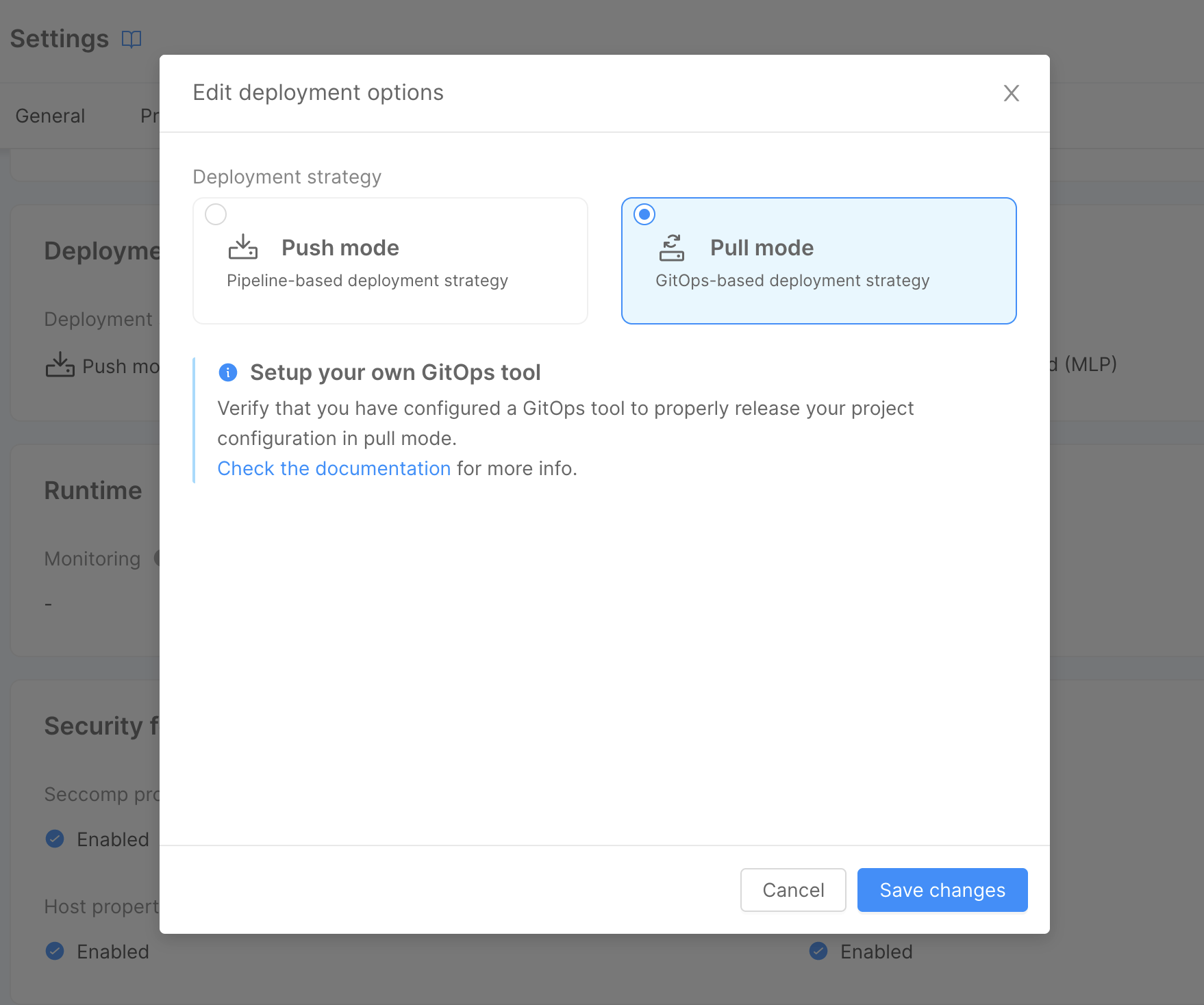 deployment strategy selection